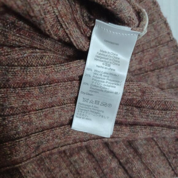 MADEWELL WOOL BLEND CROPPED MOCK NECK LONG SLEEVE SWEATER - Picture 8 of 11